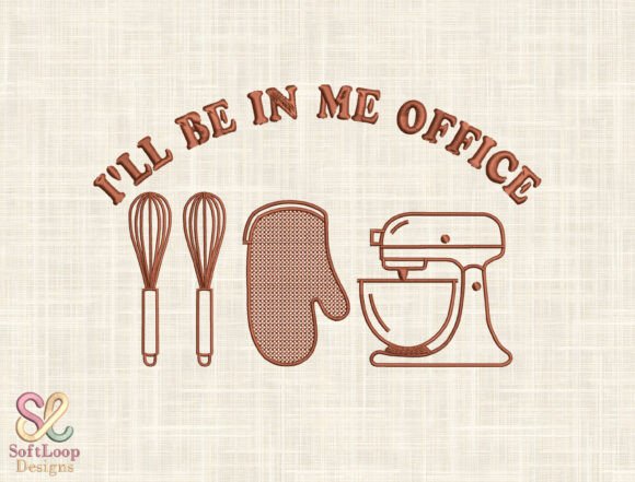 Baker Funny Quote Embroidery Design