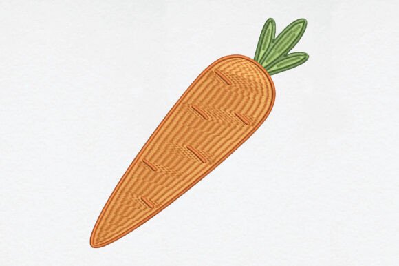 Embroidery Carrot: Rustic Charm for Seasonal & Holiday Projects