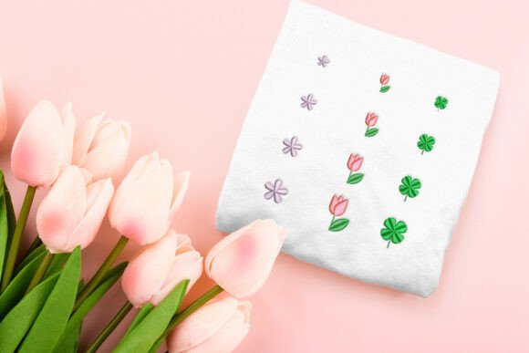 Flowers and Plants Micro Embroidery Trio