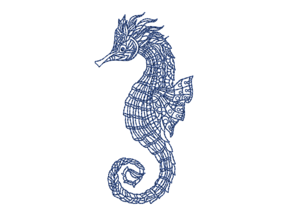 Mandala Seahorse Embroidery
