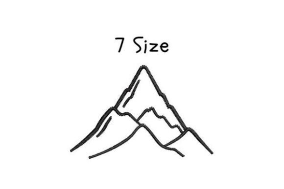 Mountain Embroidery Design