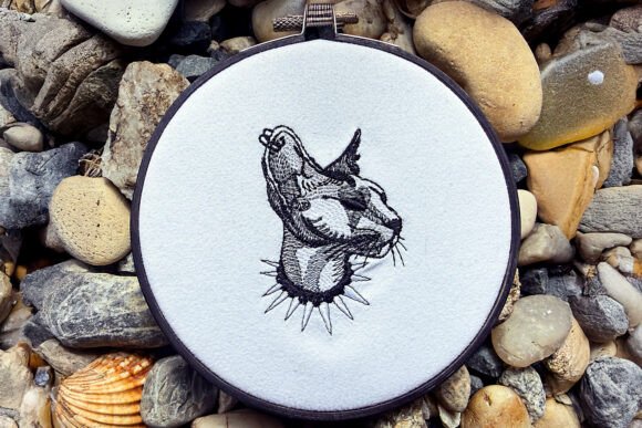 Sphinx Machine Embroidery Design
