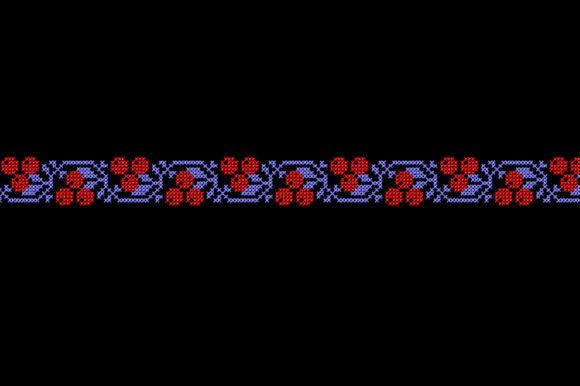 Vinage Cross Stitch Border Embroidery